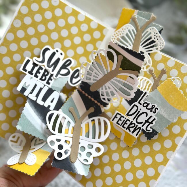 Windrad Pop-Up-Karte Karos Kreativ Kram Kaufanleitung 2