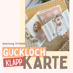 Guckloch Klappkarte - 17/2026 im Karos Kreativklub [Digital]